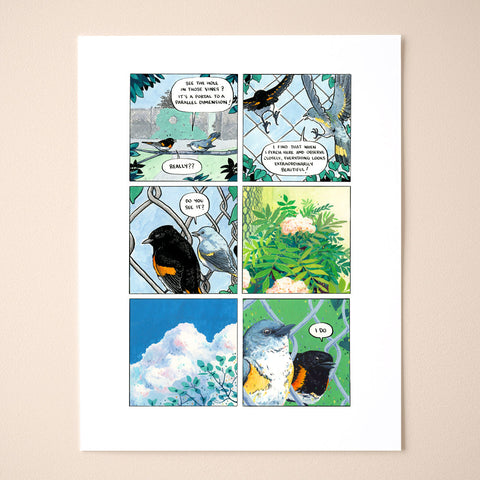 Parallel Dimension Comic Print