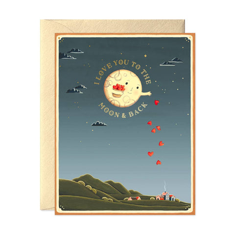 Moon and Back Card