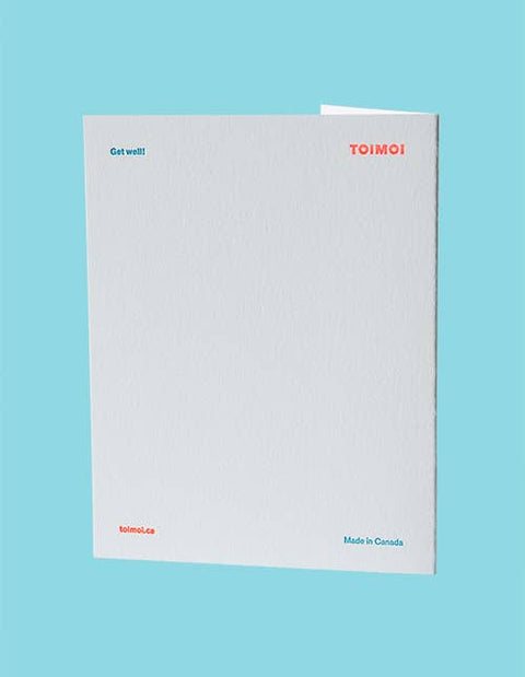 Get Well Letterpress Card