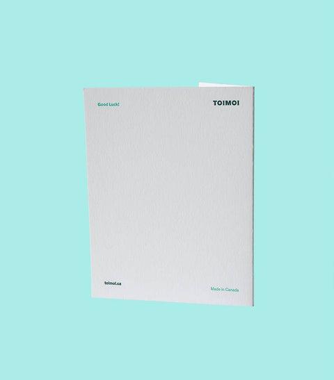 Good Luck Letterpress Card