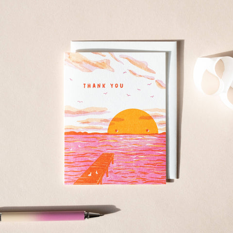 Thank You Sunset Card