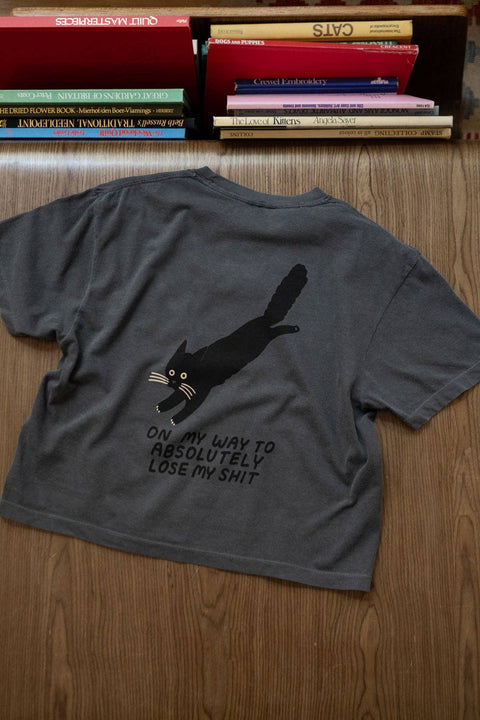Lose My Shit Cat Boxy Tee
