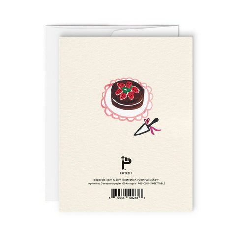 Sweet Table Card