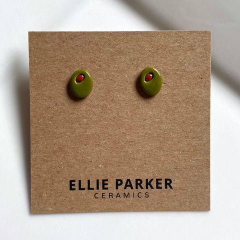 Olives Ceramic Earrings