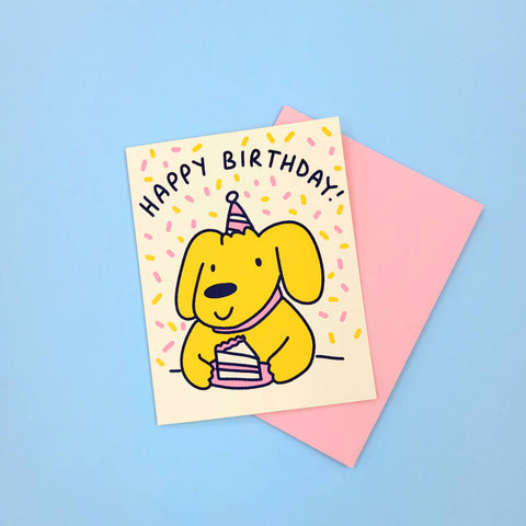 Cake Time Dog Birthday Card