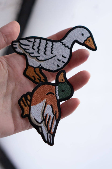 Fowl Embroidered Sticky Patch Duo