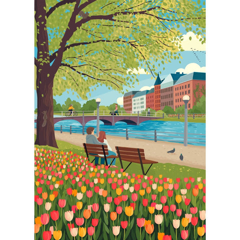 Tulip Season 500-Piece Puzzle