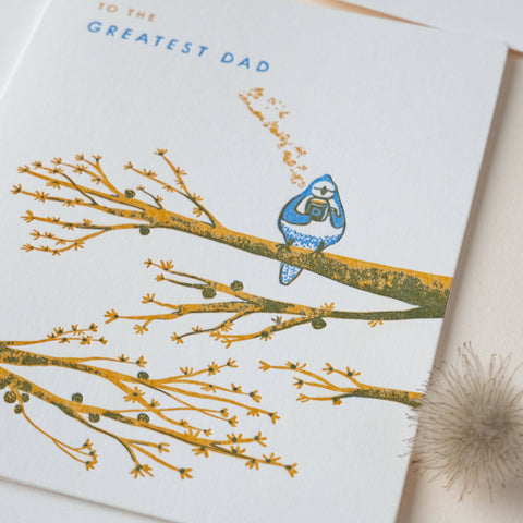 Greatest Dad Bird Card