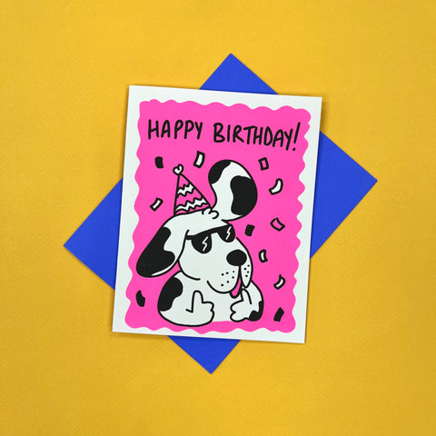 Happy Birthday Dog Card
