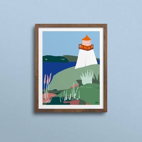 Neils Harbour Lighthouse Print