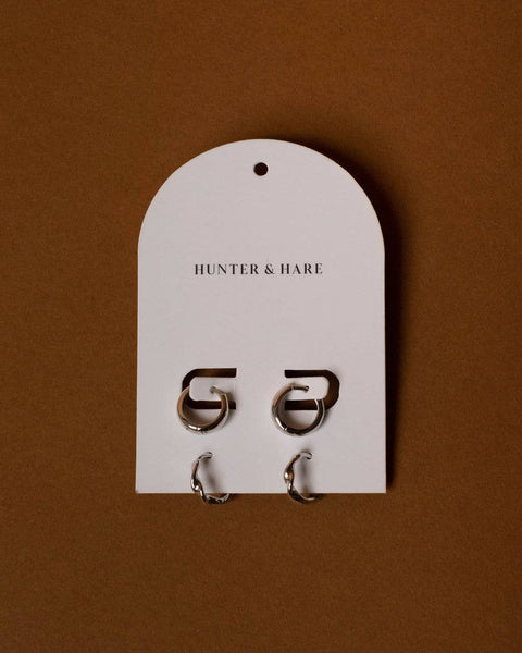 Rory Twist & Thick Silver Set