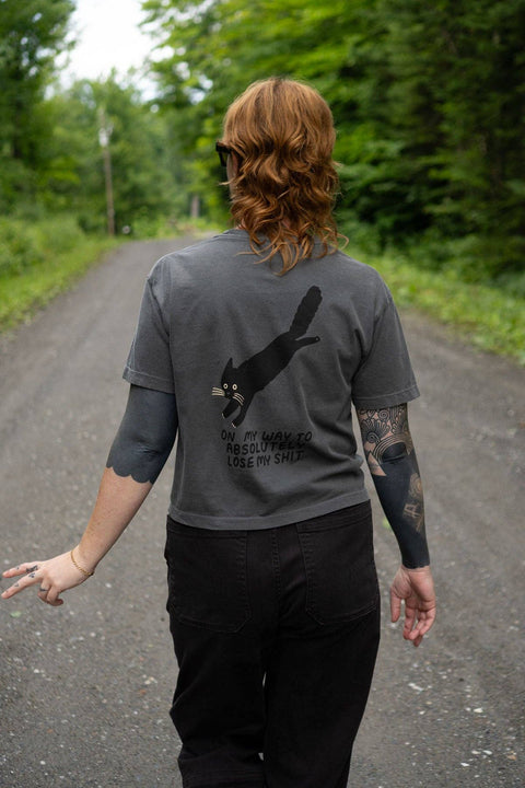 Lose My Shit Cat Boxy Tee