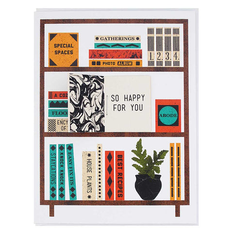 New Home Book Shelves Card