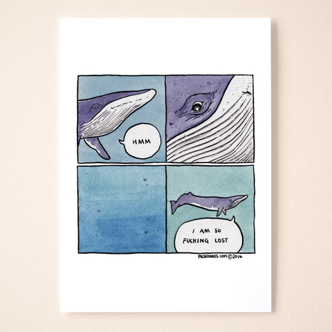 Lost In Sea Comic Print