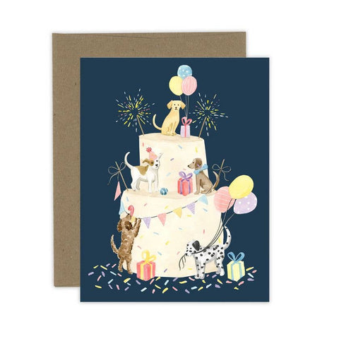 Cake Party Dog Card