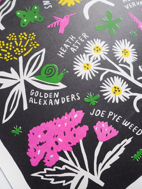 Wildflowers of Ontario Risograph Print
