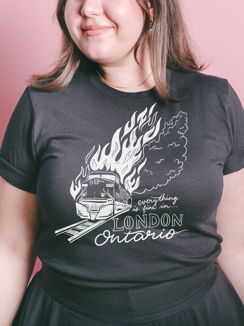 Everything Is Fine Tee - Black