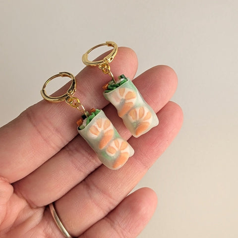 Shrimp Fresh Roll Earrings