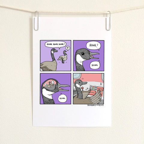Honk Honk Comic Print