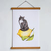 Lemon Cat Riso Print