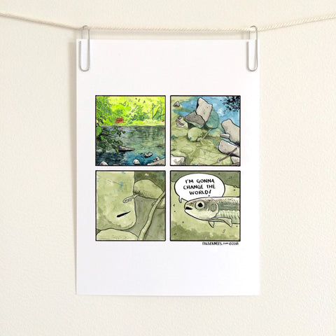 Minnow’s World Comic Print