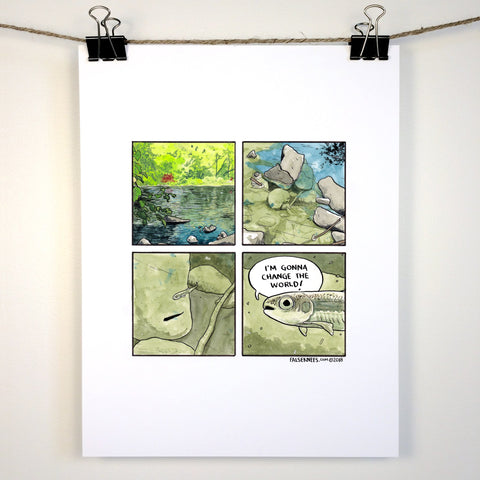 Minnow’s World Comic Print