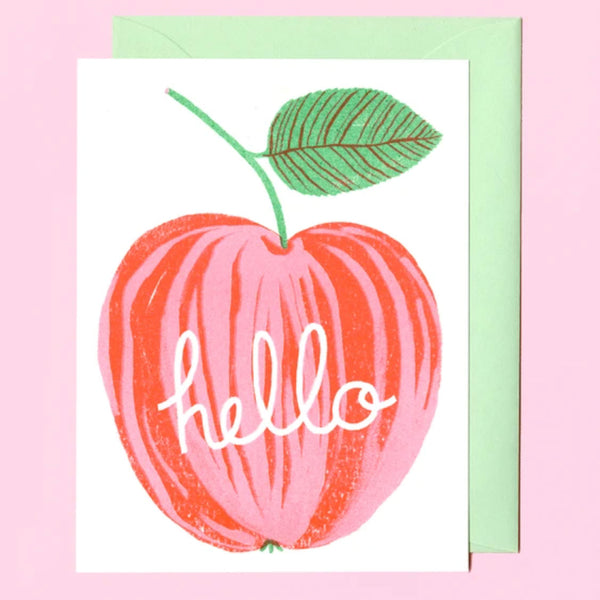 Apple Greeting Card Spruce Moose