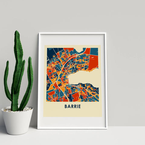 Barrie Map Print