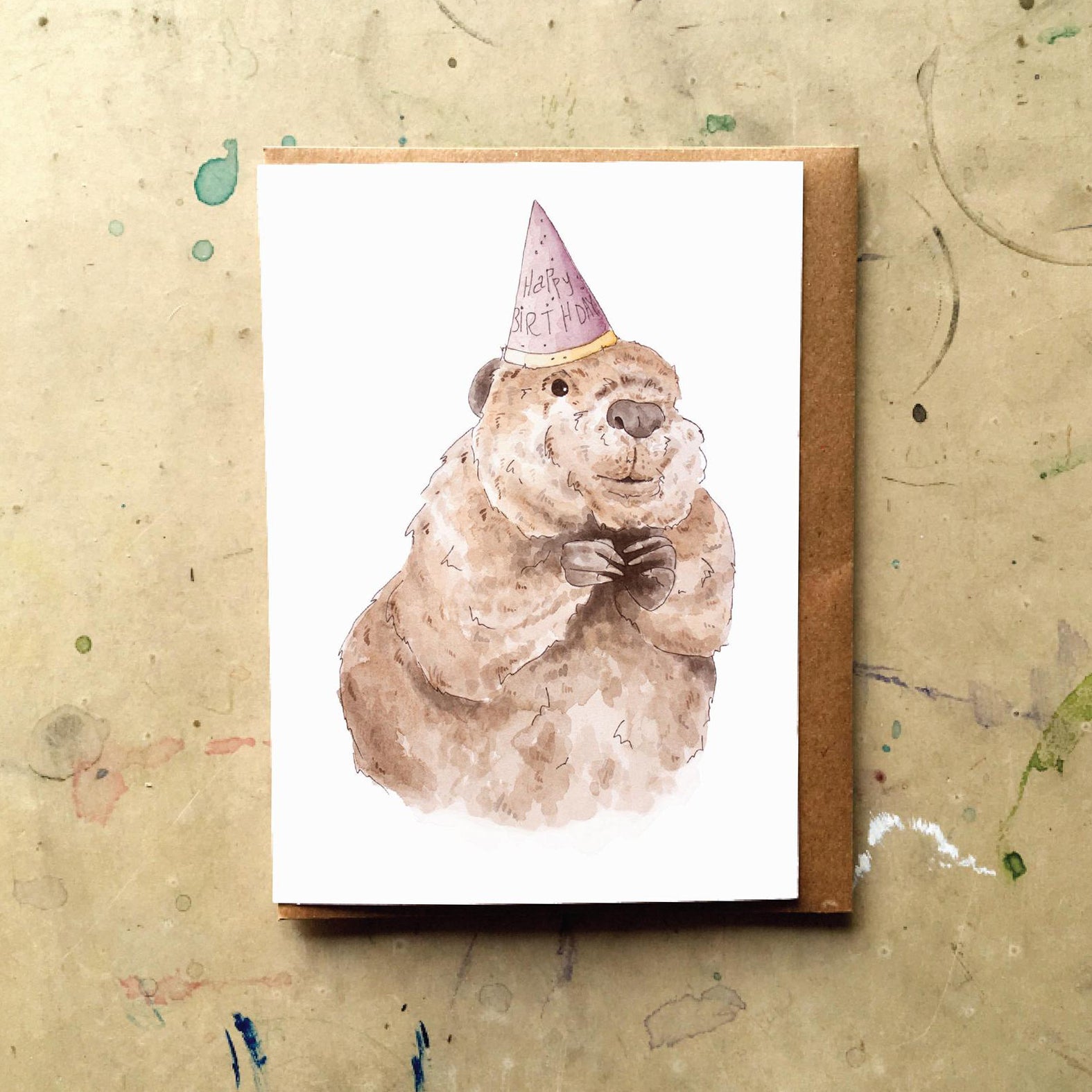 Birthday Beaver Card