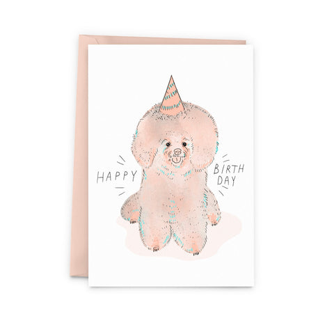 Birthday Bichon Card