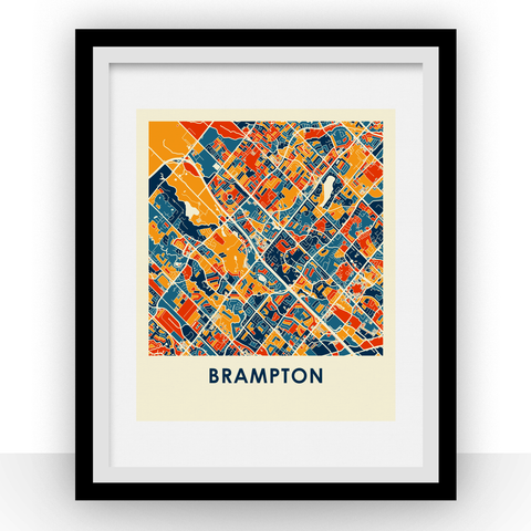 Brampton Map Print