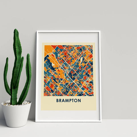Brampton Map Print
