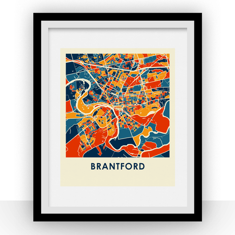 Brantford Map Print