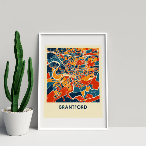 Brantford Map Print