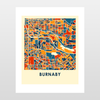 Burnaby Map Print