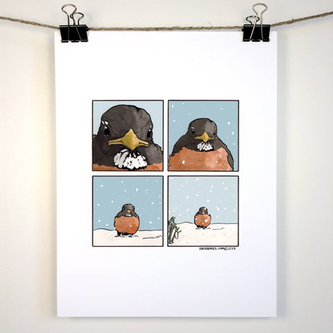 Spring Robin Comic Print