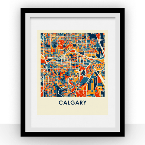 Calgary Map Print