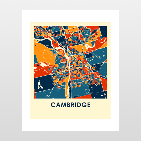 Cambridge Map Print