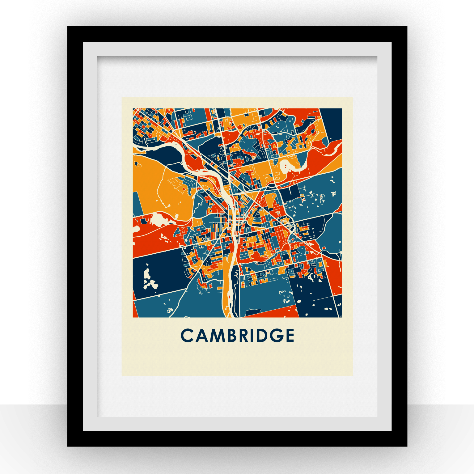 Cambridge Map Print