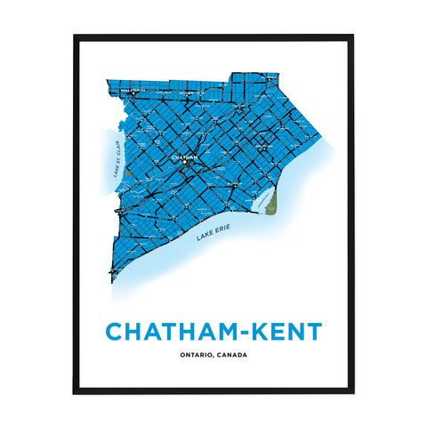 Chatham-Kent Map Print