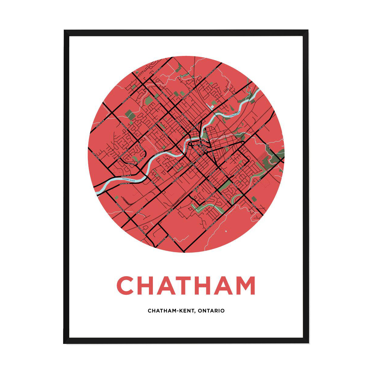 <i>*PICKUP ONLY*</i><br>Chatham Map Print