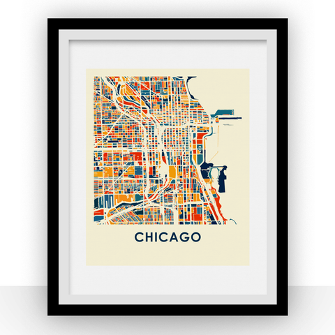 Chicago Map Print