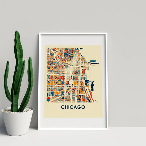 Chicago Map Print