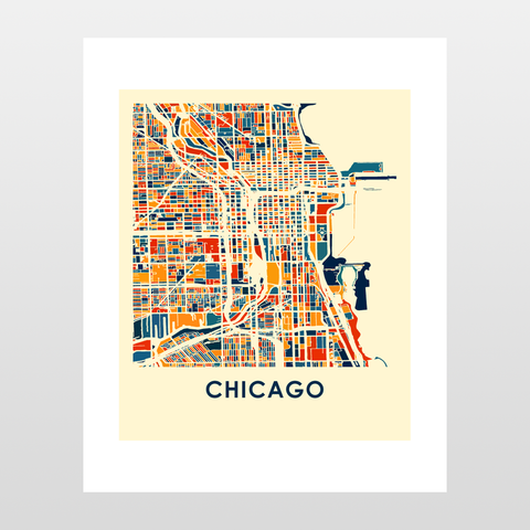Chicago Map Print