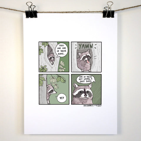 One Of Those Days Comic Print