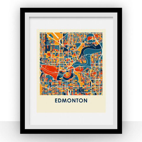 Edmonton Map Print