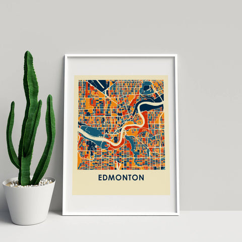 Edmonton Map Print
