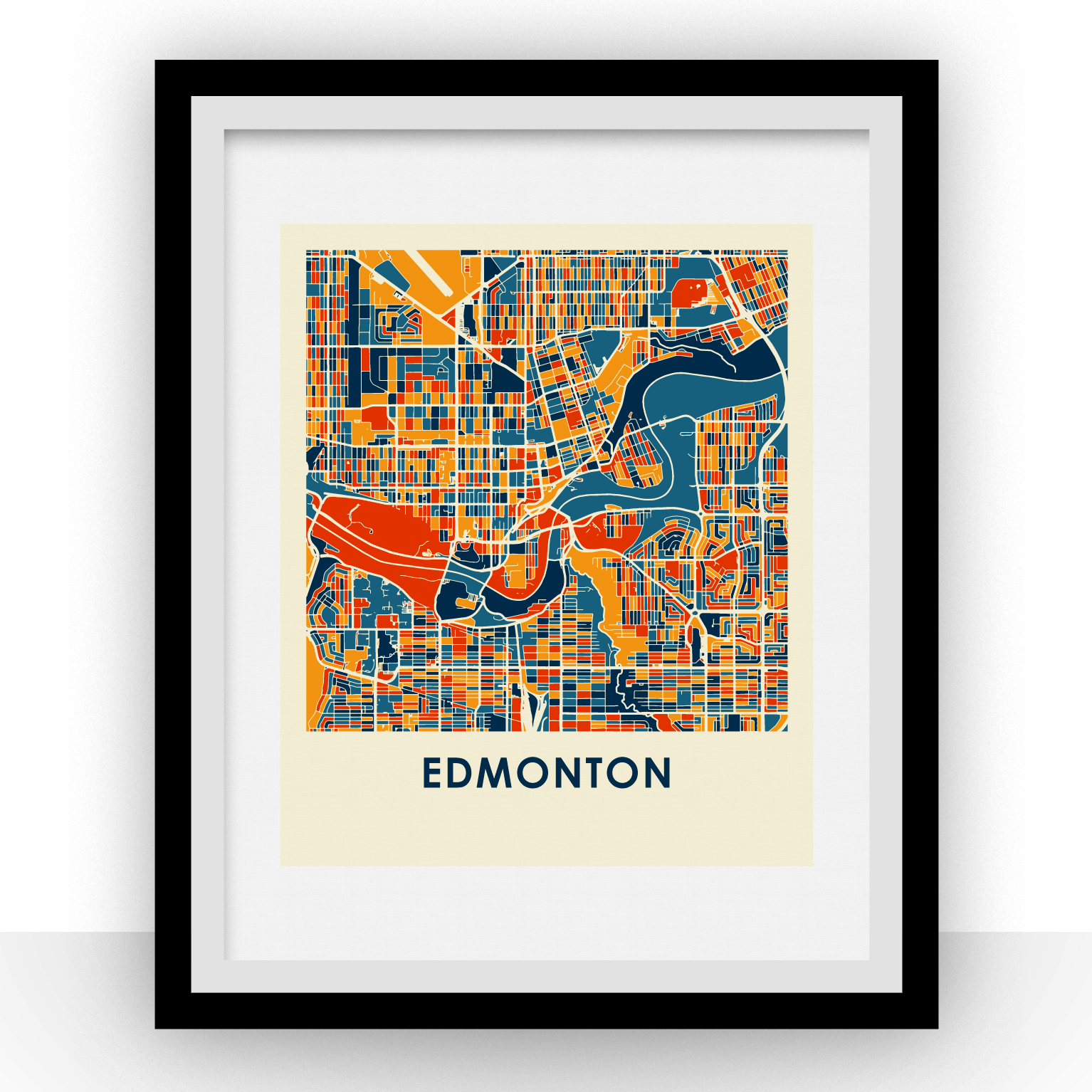 Edmonton Map Print