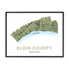 Elgin County Map Print