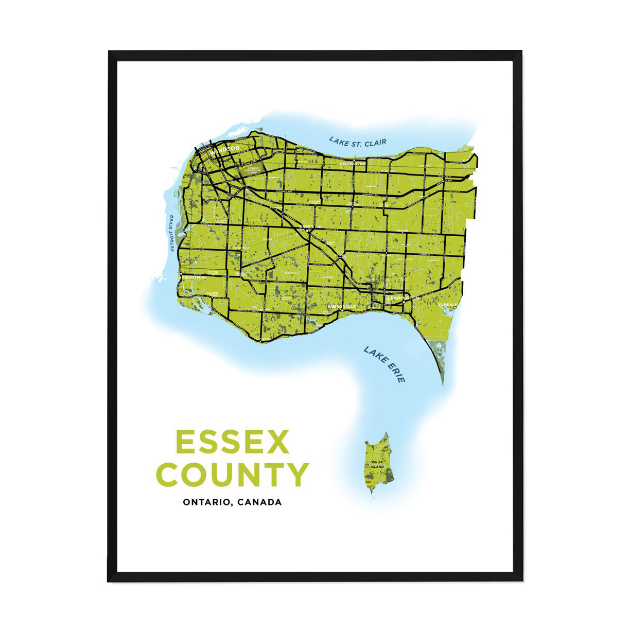 Essa Map Essex County Map Print – Spruce Moose